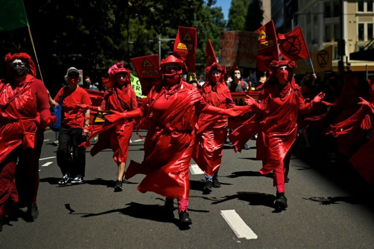 The protest in Sydney is part of around 200 events planned worldwide to demand immediate climate action