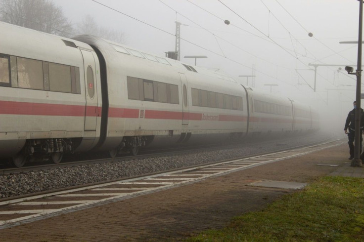 The ICE high-speed train was halted in the station of Seubersdorf