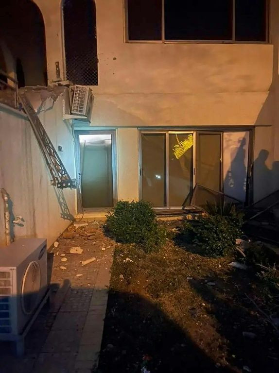 A photo released by the Iraqi PM's Media Office shows damage to the residence of Prime Minister Mustafa al-Kadhemi