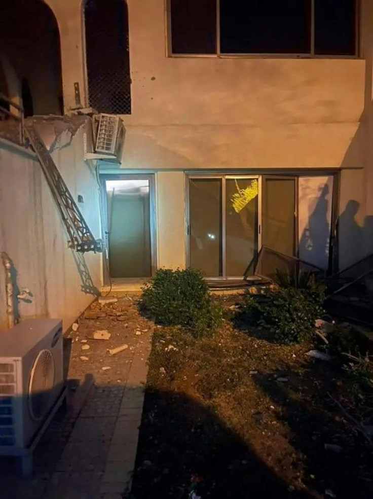 A photo released by the Iraqi PM's Media Office shows damage to the residence of Prime Minister Mustafa al-Kadhemi