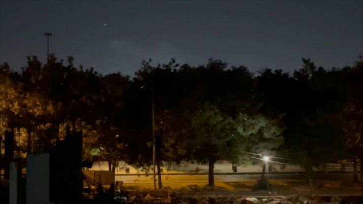 IMAGES Shots are heard and smoke is seen rising in the sky in Baghdad after the Prime Minister's residence in the Green Zone was targeted by a drone attack.