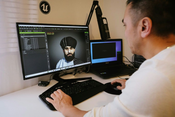 Afghan refugee Hafiz Afzali puts together his videos during the week, while working as a taxi driver at the weekend
