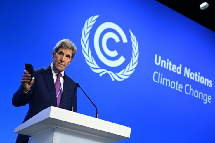 US special envoy John Kerry, a 30-year veteran of climate geopolitics, said he 'had never counted as many initiatives and as much money -- real money -- being put on the table'