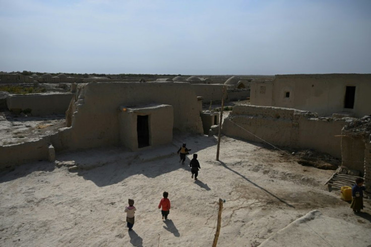 Children play in northern Afghanistan's Dashtan village