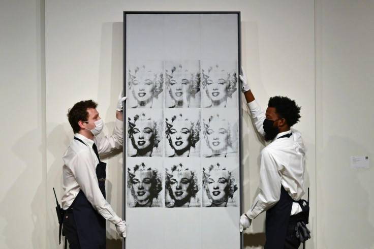 The collection includes Andy Warhol's 'Nine Marilyns'