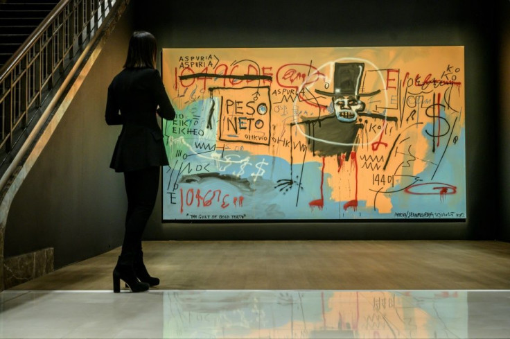 Jean-Michel Basquiat completed his painting 'The Guilt of Gold Teeth' in 1982