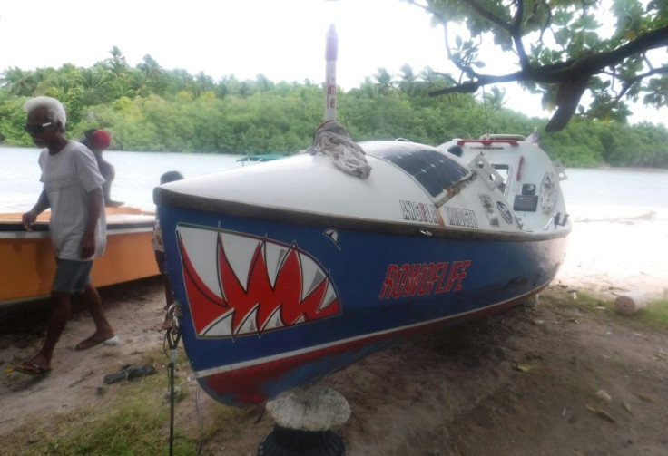 Marshall Islander Benjamin Chutaro supplied AFP with pictures of a vessel with Madsen's name and "Rowoflife" prominently emblazoned on the side