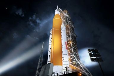 Nasa's new rocket, the Space Launch System (SLS), in its Block 1 crew vehicle configuration that will send astronauts to the Moon on the Artemis missions