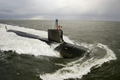 The Virginia-class attack submarine USS New Mexico undergoing sea trials in 2009