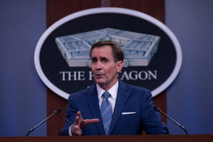 Pentagon spokesman John Kirby has said the United States is concerned about troop movements inside Russia's borders but close to the frontier of Ukraine