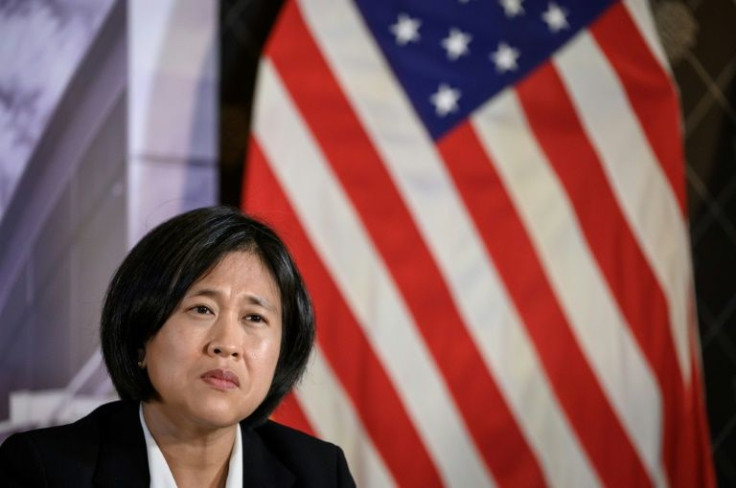US Trade Representative Katherine Tai (pictured October 2021) said the United States would hold China "accountable" to its trade commitments