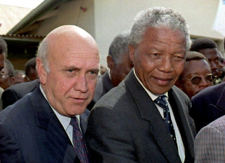 De Klerk freed Nelson Mandela from prison, and unbanned political parties