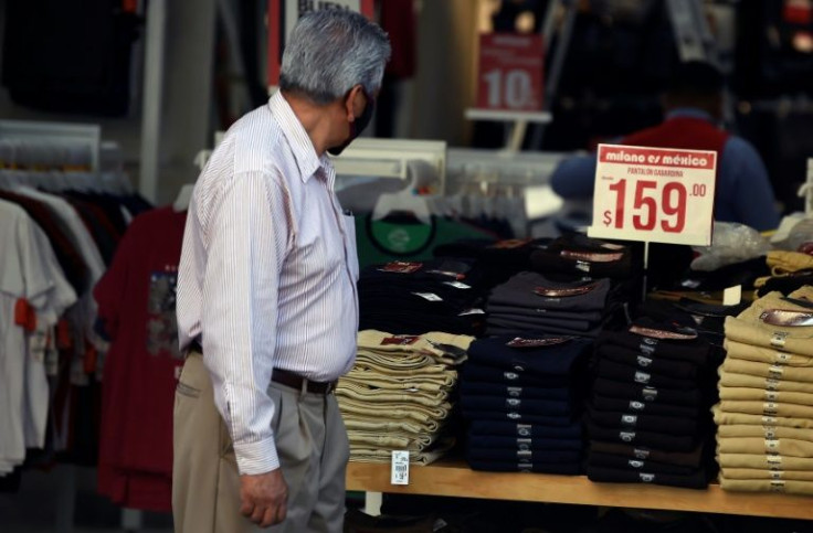 Annual inflation in Mexico reached 6.24 percent in October, more than double the central bank's target