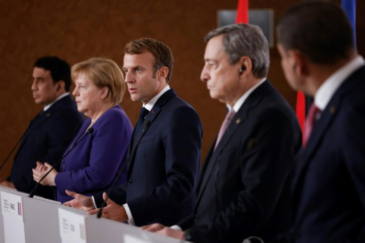 French President Emmanuel Macron hosted leaders and diplomats in Paris for an international conference, declaring that Libya was now as a "crossroads" that would determine its futureÂ