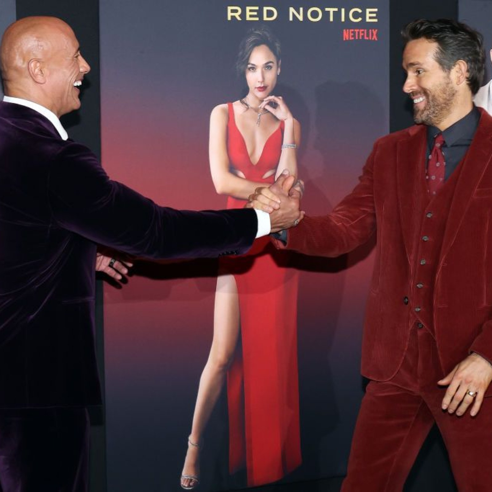 Dwayne Johnson trolls Red Notice co-star Ryan Reynolds with massive  billboard