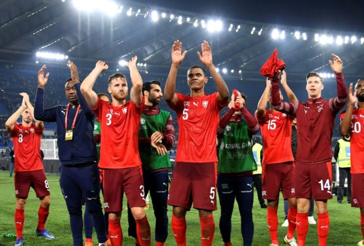 Switzerland celebrated a potentially huge draw with Italy in front of their fans