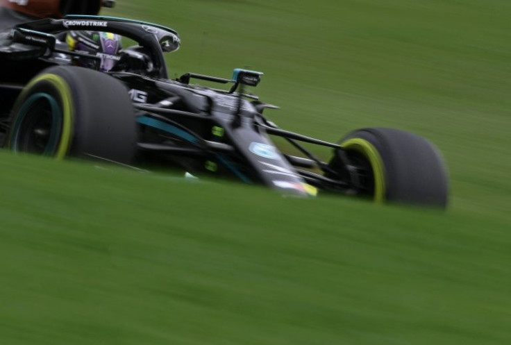 Powering home: British driver Lewis Hamilton in qualifying on Friday