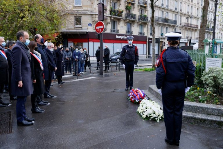 French Prime Minister Jean Castex attended commemorations of the attacks by Islamic State jihadists