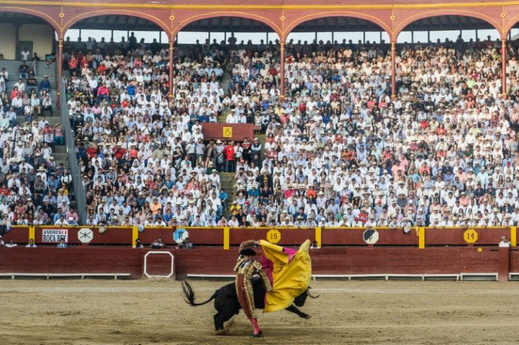 Peruvian bullfighters Andres Roca Rey is seen during the Senor de los Milagros festival at the Acho arena in Lima in 2016