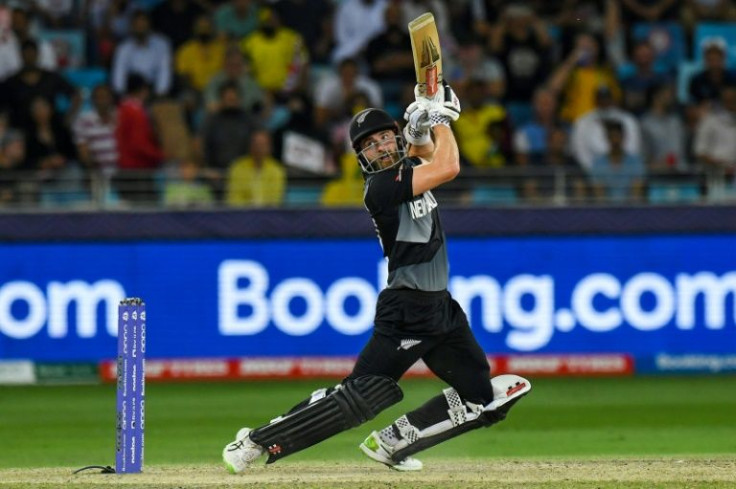 Leading from the front: Kane Williamson on his way to 85 on Sunday