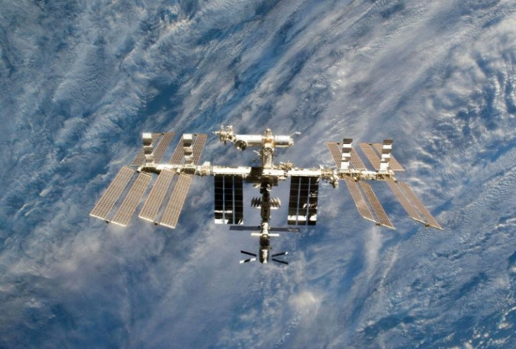 This March 7, 2011 NASA handout image shows a close-up view of the International Space Station