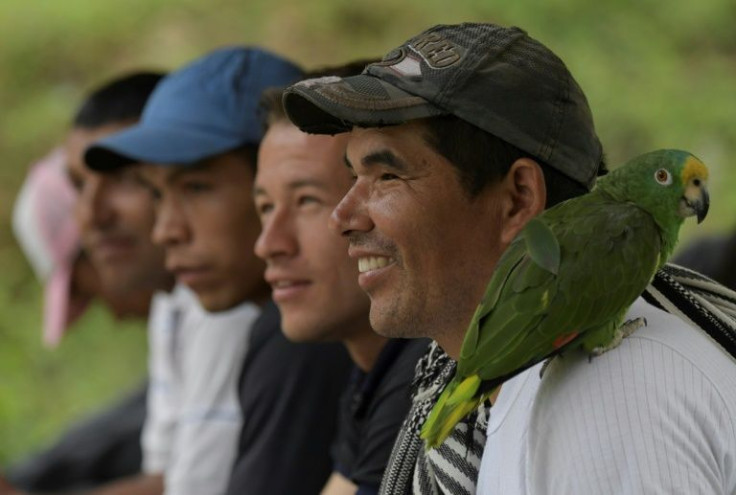 Locals in Marquetalia, once the mountain fiefdom of the Revolutionary Armed Forces of Colombia (FARC)