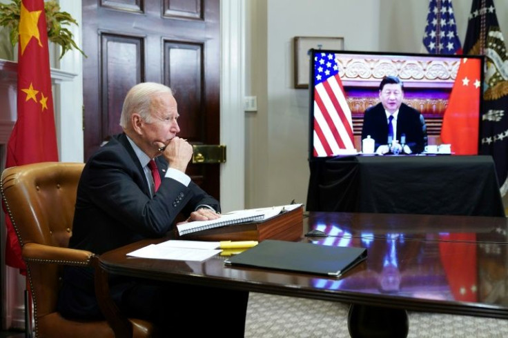 US President Joe Biden meets with China's President Xi Jinping for the virtual summit