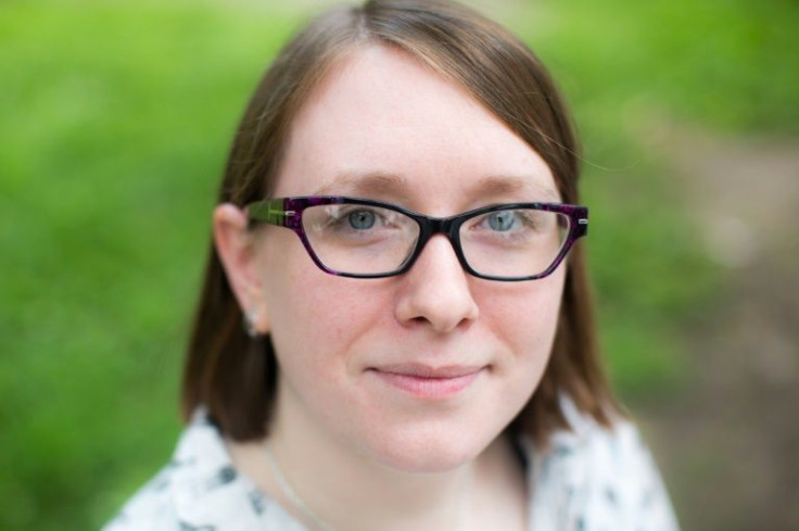 This undated handout photo shows Wikipedia volunteer editor Rebecca O'Neil, who has worked to close the gender gap among posts on the platform