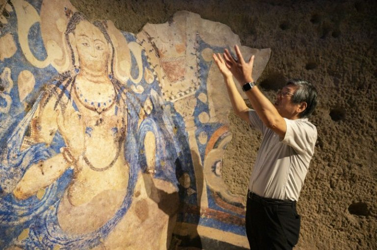 A replica of a Buddhist mural destroyed by the Taliban is intended to salvage the work's "spirit" for future generations