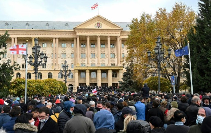 The treatment of Saakashvili have led to massive anti-government protests