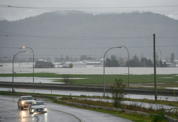 Hundreds of farms in the Sumas area of Abbotsford, British Columbia have been flooded. Some 40 farmers have refused orders to evacuate, to try to save livestock