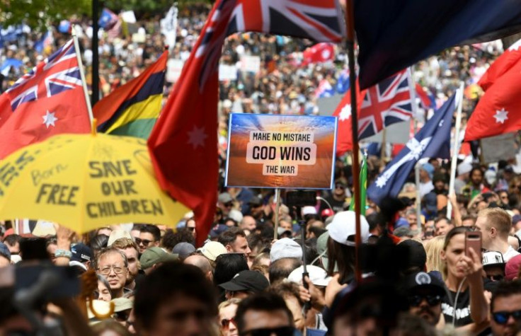 There were protests in major Australian cities