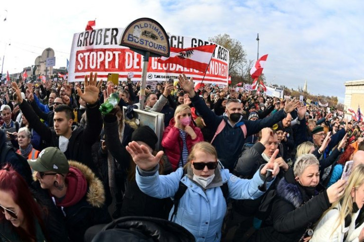 Austria sparked anger by announcing a national partial lockdown -- the most dramatic restrictions in Western Europe for months