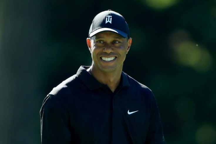Tiger Woods, seen here in 2020, has posted video of himself hitting golf balls as his recovery from serious leg injuries suffered in a February 2021 car crash continues