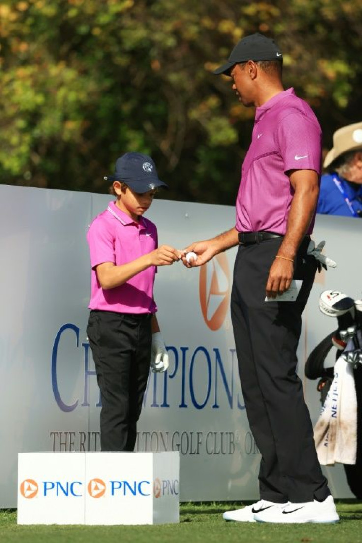 Tiger Woods and son Charlie Woods play the PNC Championship in December 2020