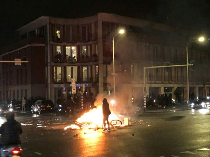 The two nights of unrest in a number of cities came a week after the Dutch government went into a partial lockdown over a surge in cases