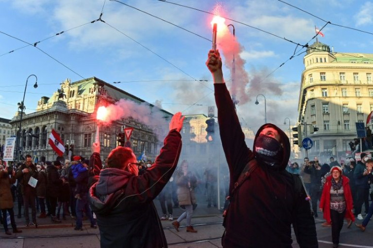 Austria's decision to reimpose a lockdown has prompted a fierce backlash, with tens of thousands taking to the streets