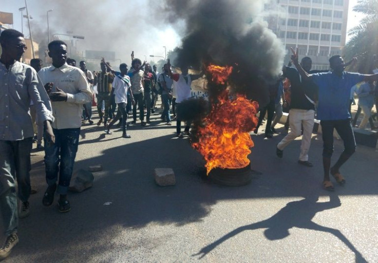 Sudanese protesters on November 21; over 40 people have been killed in a deadly crackdown since the October military power grab