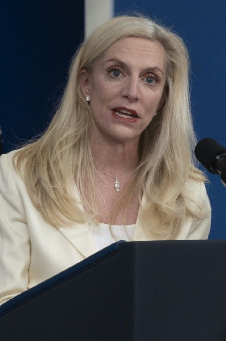 Federal Reserve Governor Lael Brainard speaks in Washington on November 22, 2021 after President Joe Biden said he would nominate her as vice chair of the central bank