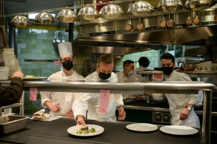 French chef and restaurateur Daniel Boulud (C) says he is "the most French of all French chefs in the United States"