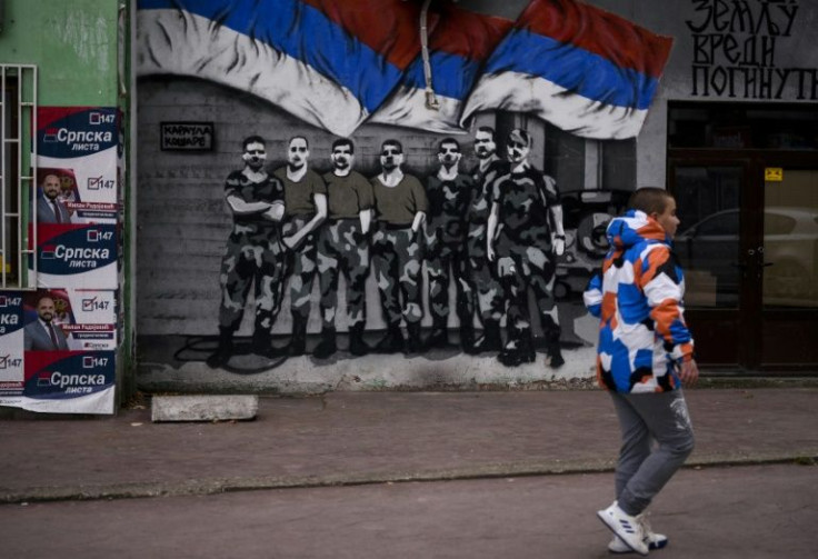 Nationalist murals blanket the streets of Mitrovica, the Serb enclave where the community effectively oversees a state within a divided city