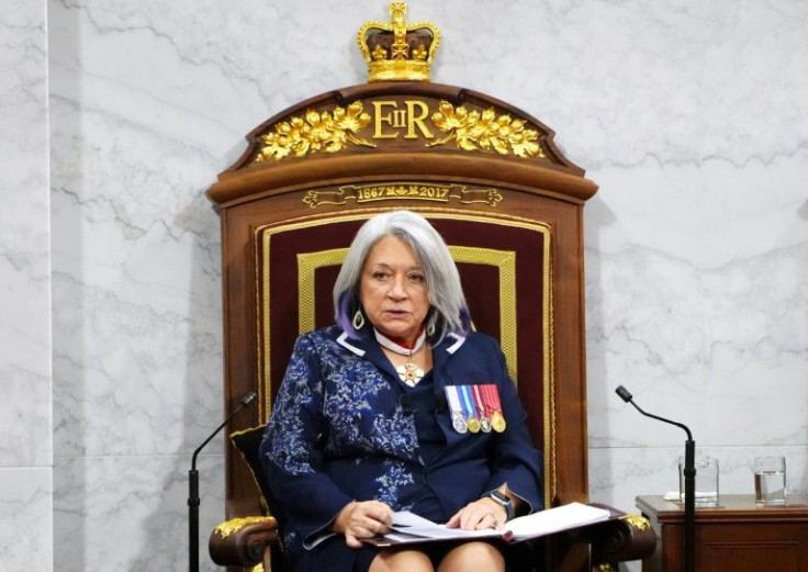 Governor General Mary Simon delivers the Throne Speech in a joint session of the House of Commons and the Senate in Ottawa, outlining the government's policy priorities