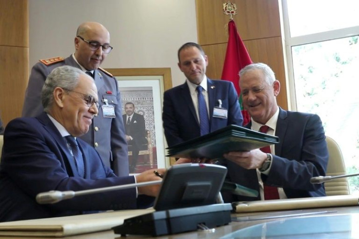 On Wednesday, Gantz and Morocco's minister in charge of defence administration, Abdellatif Loudiyi, signed a memorandum of understanding advancing security and military cooperation.