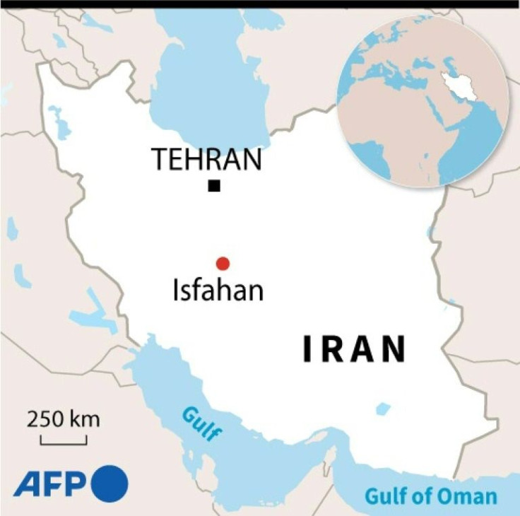 Map locating Isfahan in Iran