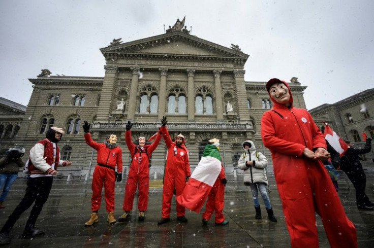 Populations are continuing to rebel, with Swiss protesters making a stand against health passes at the weekend