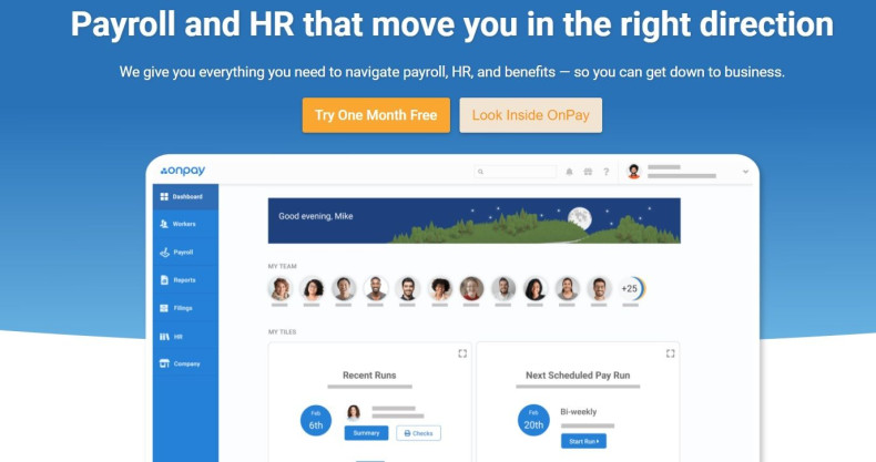 OnPay's payroll solutions