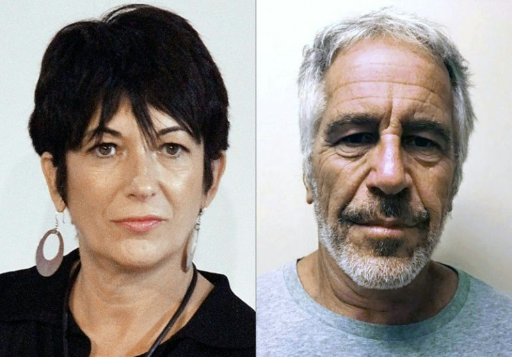 A combination of pictures shows Ghislaine Maxwell and Jeffrey Epstein