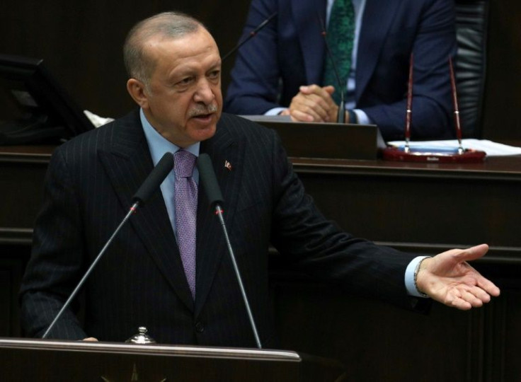 Turkish President Recep Tayyip Erdogan's popularity has fallen to 41 percent as the economy struggles