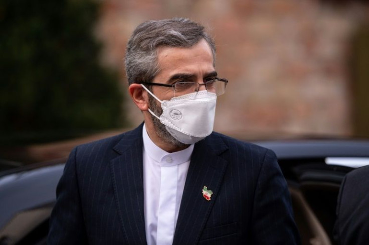 Iran's chief nuclear negotiator Ali Bagheri arrives at the Coburg Palais, the Vienna venue for talks aimed at reviving the 2015 deal with world powers