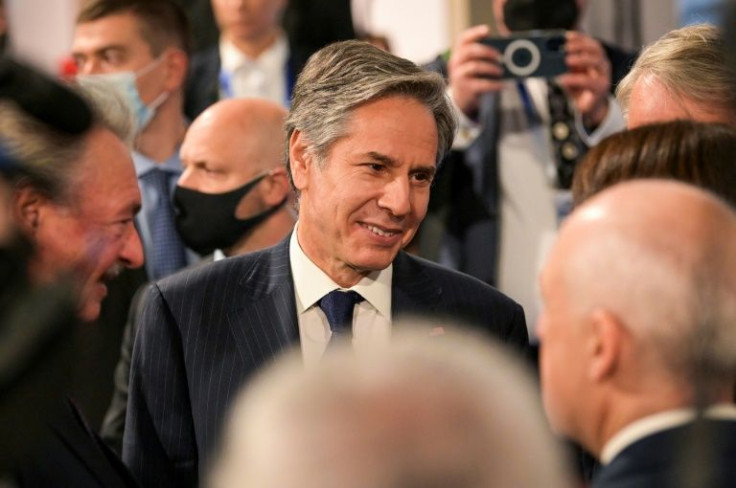 US Secretary of State Antony Blinken, pictured at a meeting in Stockholm on December 2, 2021, said Washington would pursue "other options" if diplomacy with Iran failed